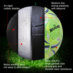 Personalized Green Glow in the Dark Soccer Ball Size 5, 4 for Adult and Youth