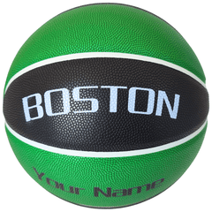 Customized Indoor/Outdoor Basketball NBA Team Boston Size 5 - 27.5”, Size 6 - 28.5” and Size 7 - 29.5”