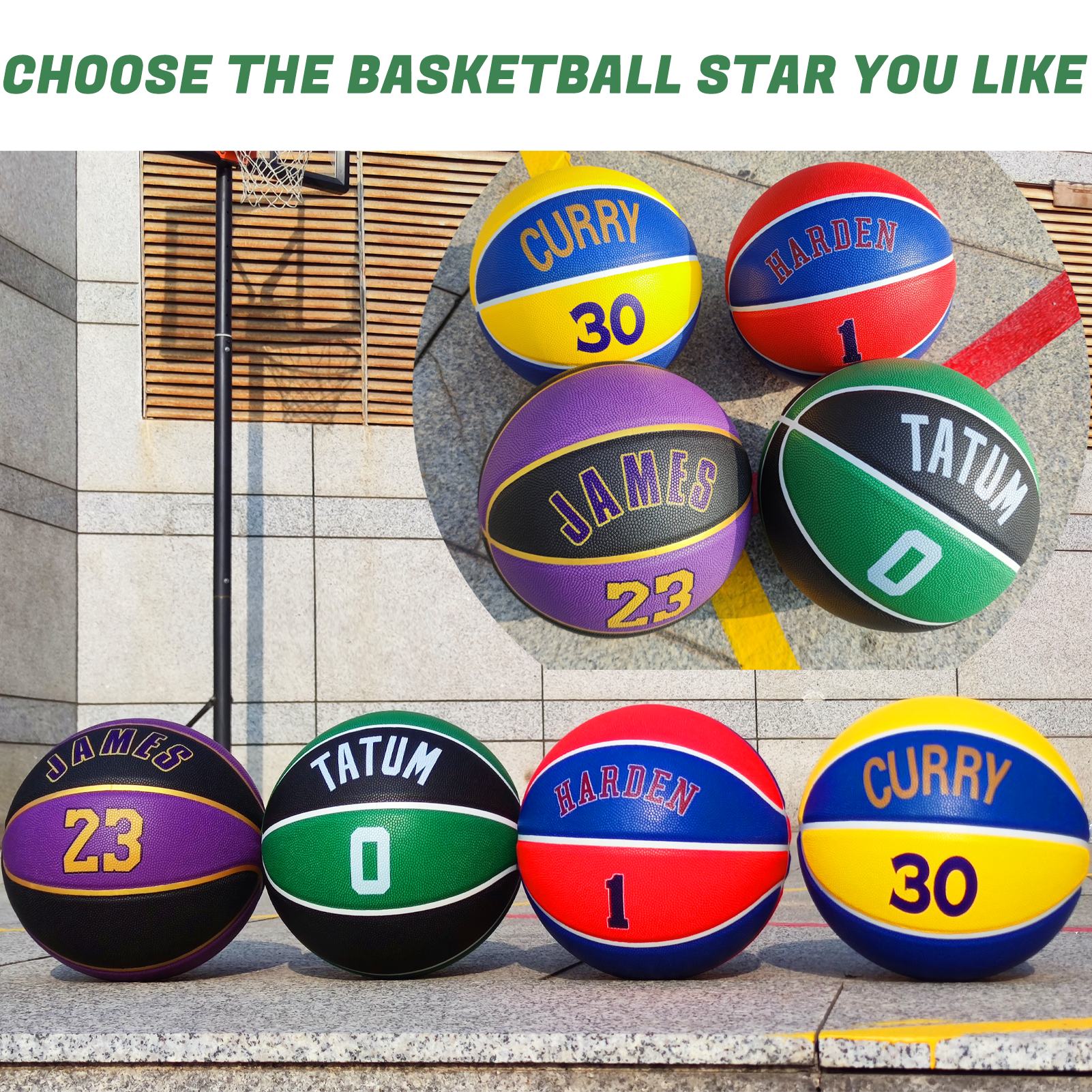 Custom NBA Basketball James Curry Harden Tatum Basketball