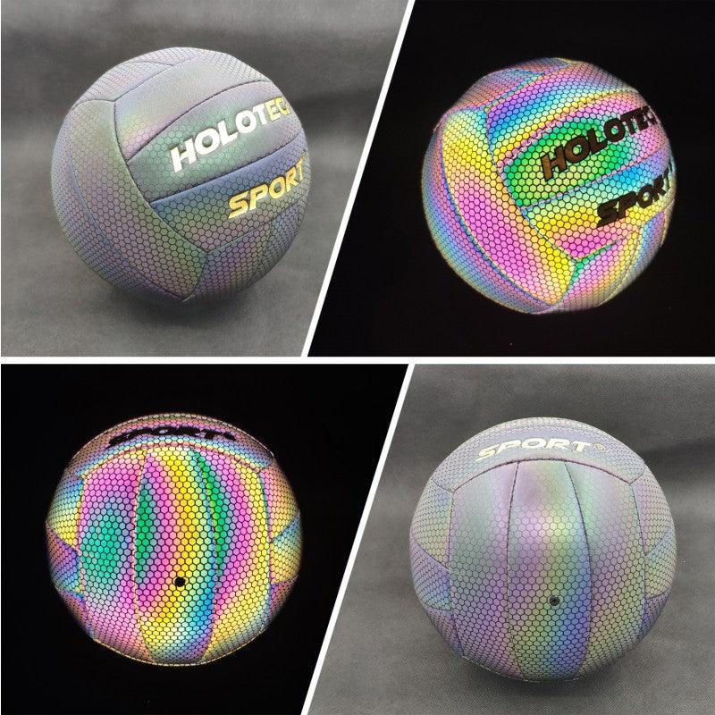 HOLOTECH Holographic Volleyball Size 5 Reflective Glowing in the Dark