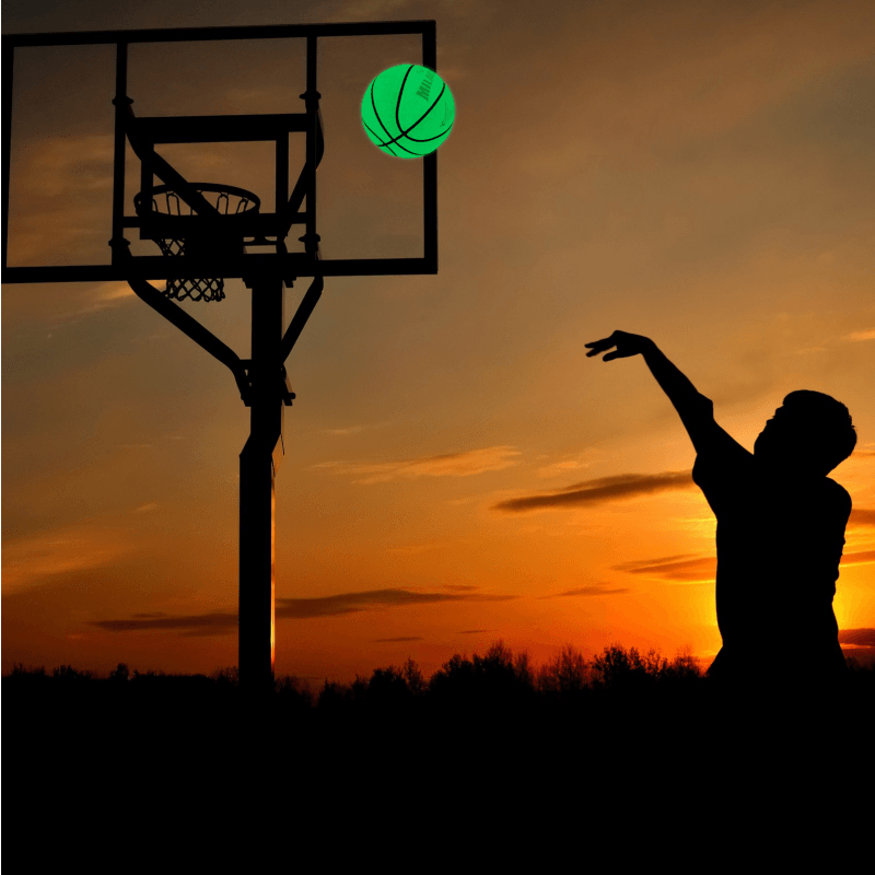 Milachic® Glow in the Dark Personalized Basketball Size 7 (29.5") / Size 6 (28.5") / Size 5 (27.5")