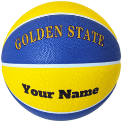 Personalized Indoor/Outdoor Basketball NBA Team Golden State  Size 5 - 27.5”, Size 6 - 28.5” and Size 7 - 29.5”